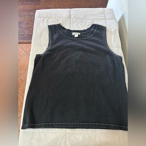 Christopher & Banks Black Sleeveless Top